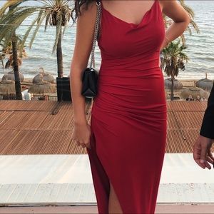 NBD Cherry Slip Dress - Size XS